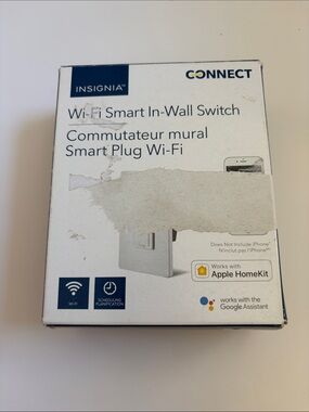 Insignia Connect Wi‑Fi Smart In‑Wall Switch - White